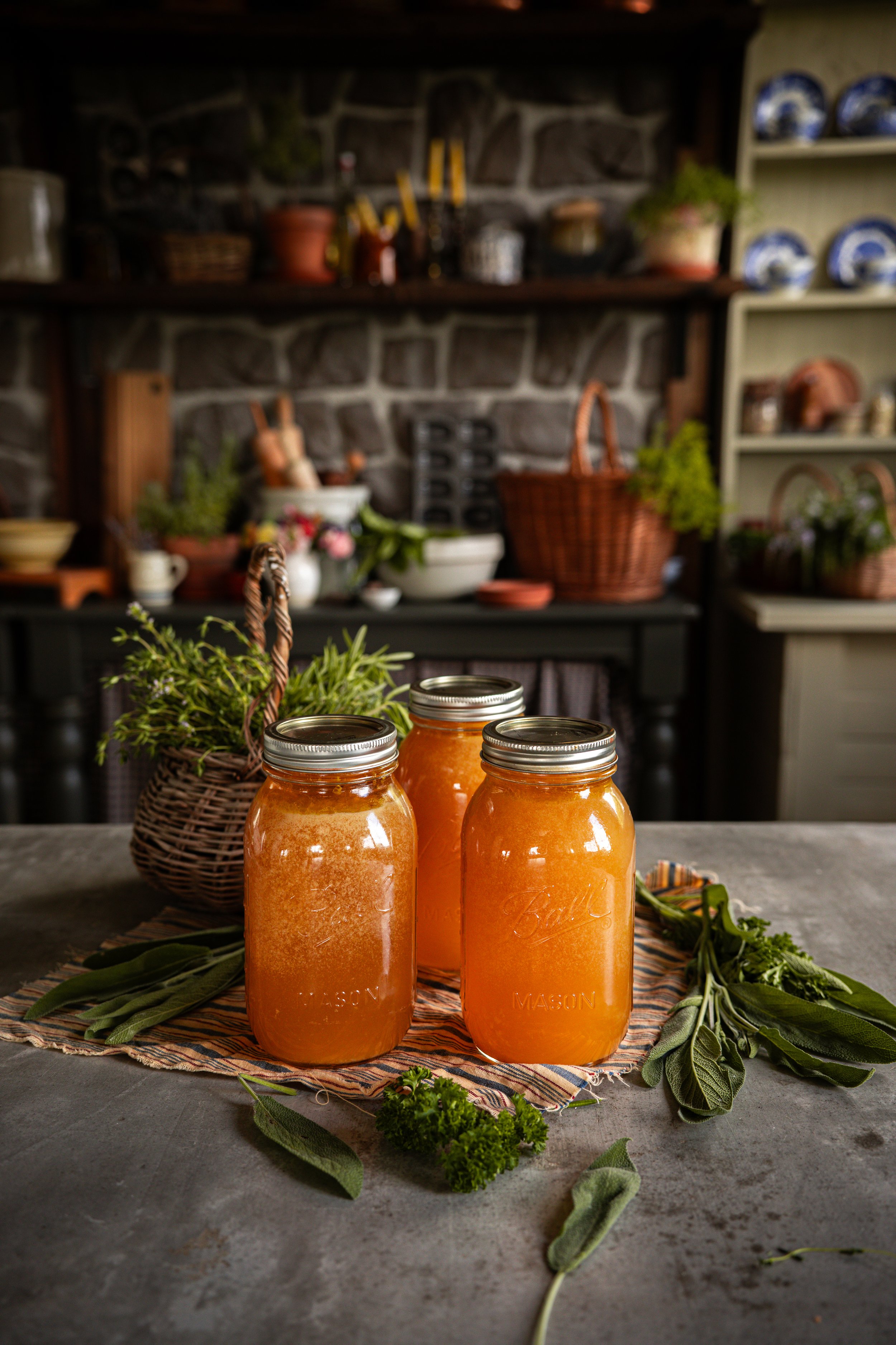 From Scratch Chicken Broth with Pressure Canning Instructions